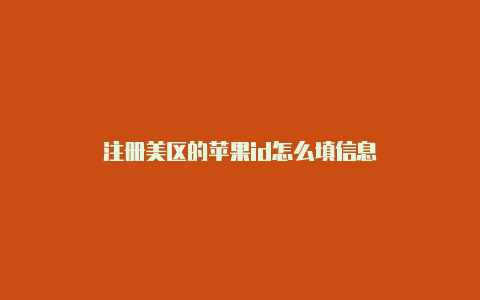 注册美区的苹果id怎么填信息-Shadowrocket(小火箭)