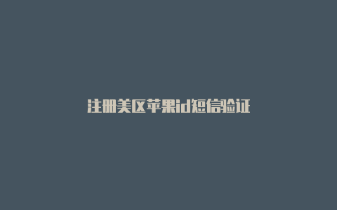 注册美区苹果id短信验证-Shadowrocket(小火箭)