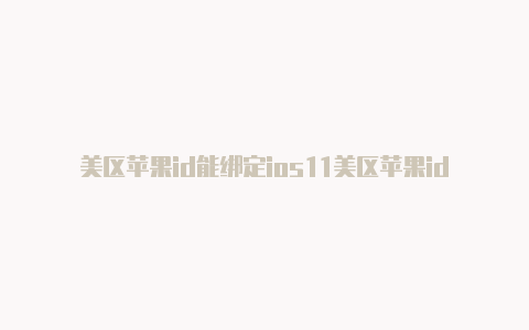 美区苹果id能绑定ios11美区苹果id注册银联么安全吗-Shadowrocket(小火箭)