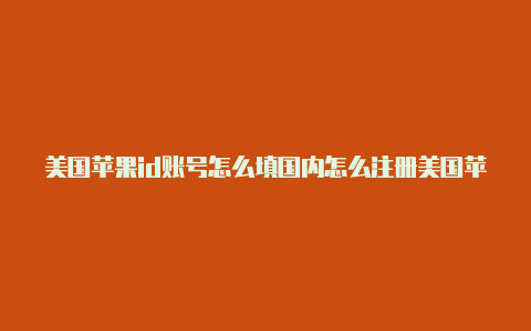美国苹果id账号怎么填国内怎么注册美国苹果id-Shadowrocket(小火箭)
