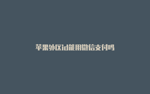 苹果外区id能用微信支付吗-Shadowrocket(小火箭)