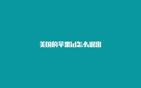 美国的苹果id怎么退出-Shadowrocket(小火箭)