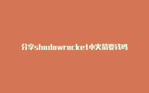分享shadowrocket小火箭要钱吗天天更新-Shadowrocket(小火箭)