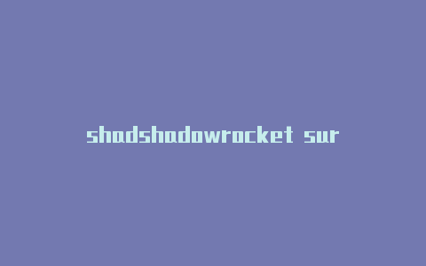 shadshadowrocket surgeowrocker小火箭更新-Shadowrocket(小火箭)
